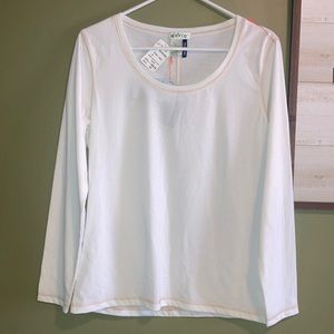 Orvis, scoop neck, white top, small
